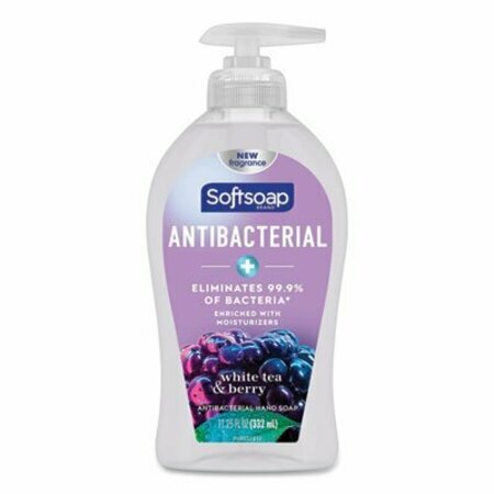 COLGATE-PALMOLIVE Softsoap, Antibacterial Hand Soap, White Tea & Berry Fusion, 11 1/4 Oz Pump Bottle 44573EA